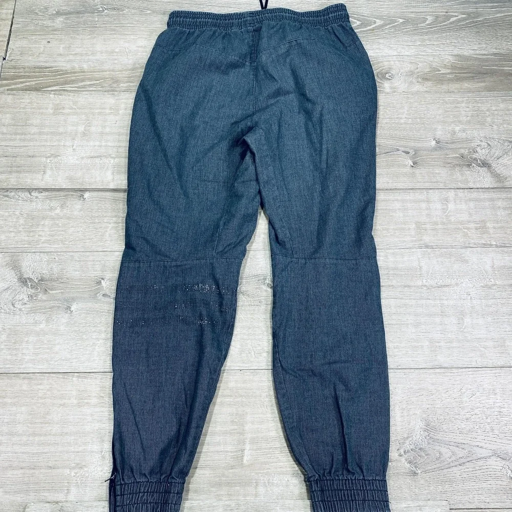 Adidas Pants Mens Large Gray‎ Jogger Track Sweatpants Trefoil Logo Zip Cuff
